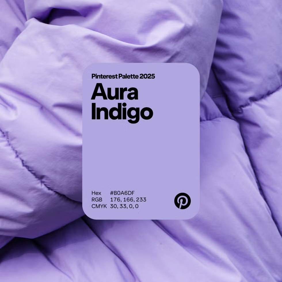 Aura Indigo (Chàm Hào Quang) – Pinterest Palette 2025